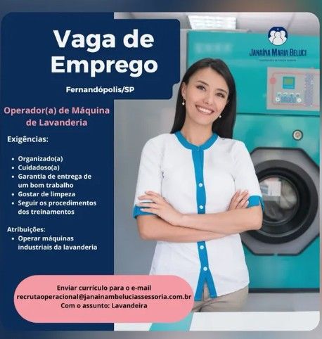 OPERADOR(A) DE MAQUINA DE LAVANDERIA